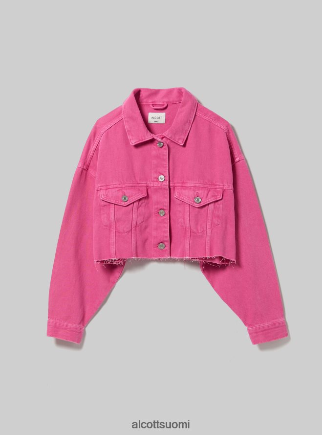 vaatetus fi Alcott naiset giubbotto leikattu denim coloratoon fx2 fuxia medium HL28P05