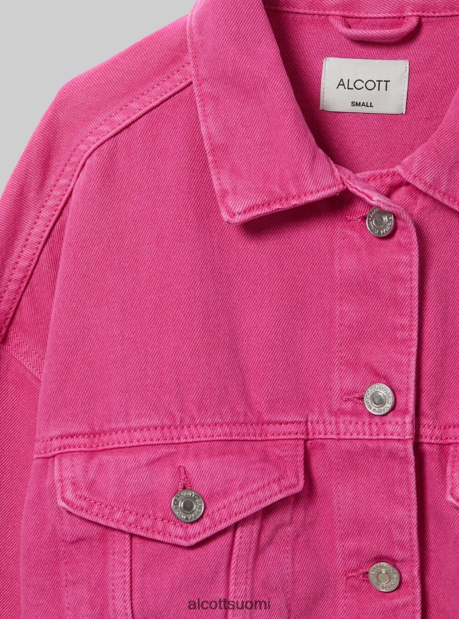 vaatetus fi Alcott naiset giubbotto leikattu denim coloratoon fx2 fuxia medium HL28P05