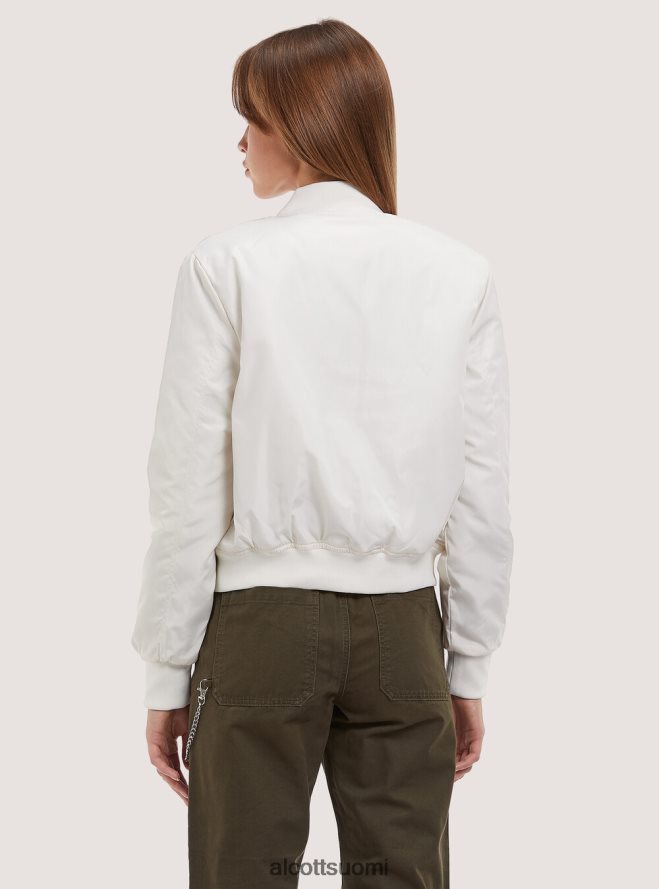 vaatetus fi Alcott naiset leikattu bomber-takki kierrätetyllä pehmusteella bk1 musta HL28P033