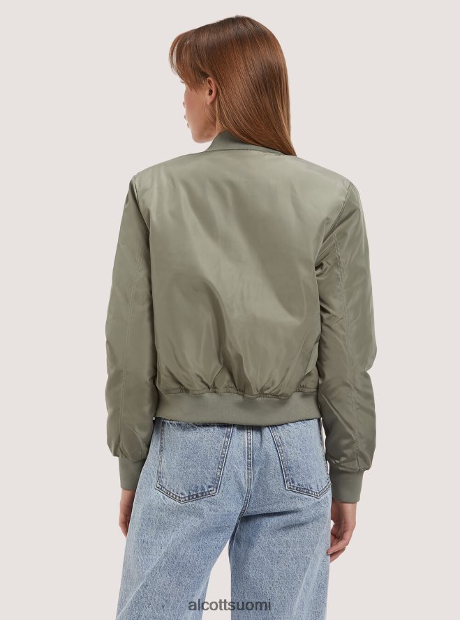 vaatetus fi Alcott naiset leikattu bomber-takki kierrätetyllä pehmusteella bk1 musta HL28P0408