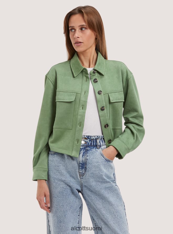 vaatetus fi Alcott naiset mokkanahka, leikattu paitatakki bg3 beige valo HL28P0289