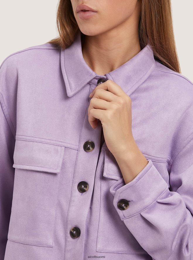 vaatetus fi Alcott naiset mokkanahka, leikattu paitatakki bg3 beige valo HL28P0317