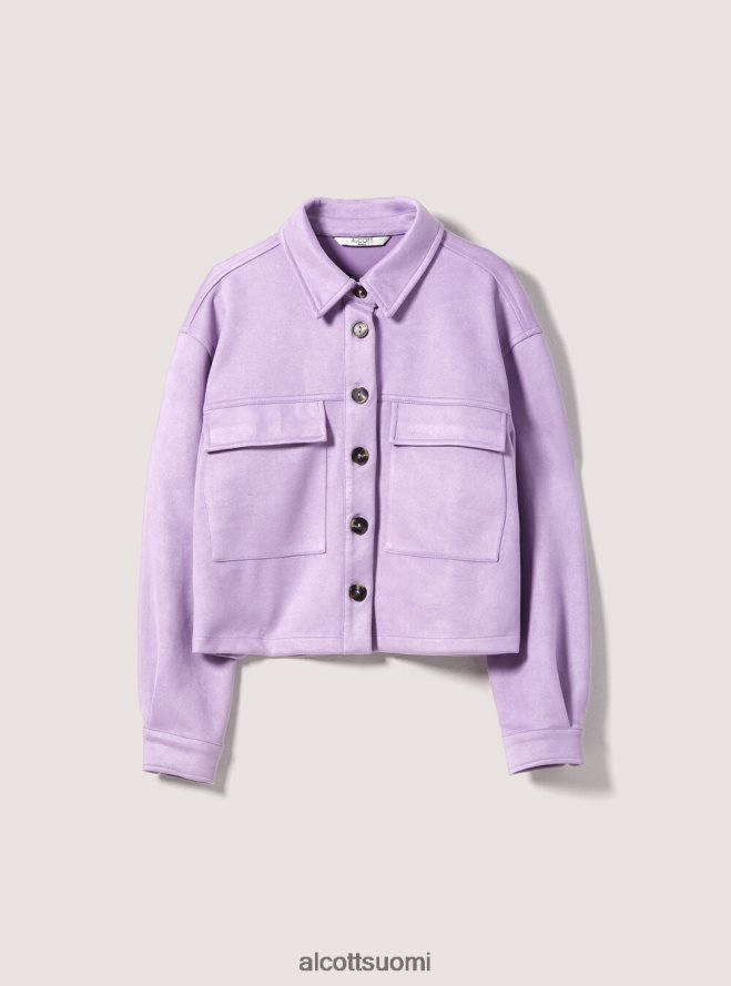 vaatetus fi Alcott naiset mokkanahka, leikattu paitatakki bg3 beige valo HL28P0317