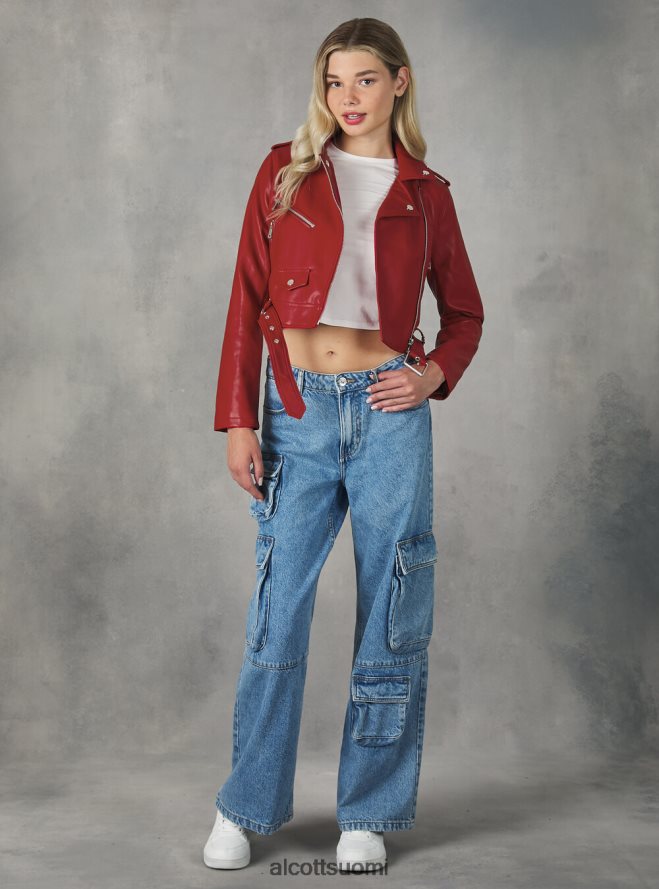 vaatetus fi Alcott naiset nahkainen biker-takki bk1 musta HL28P0241