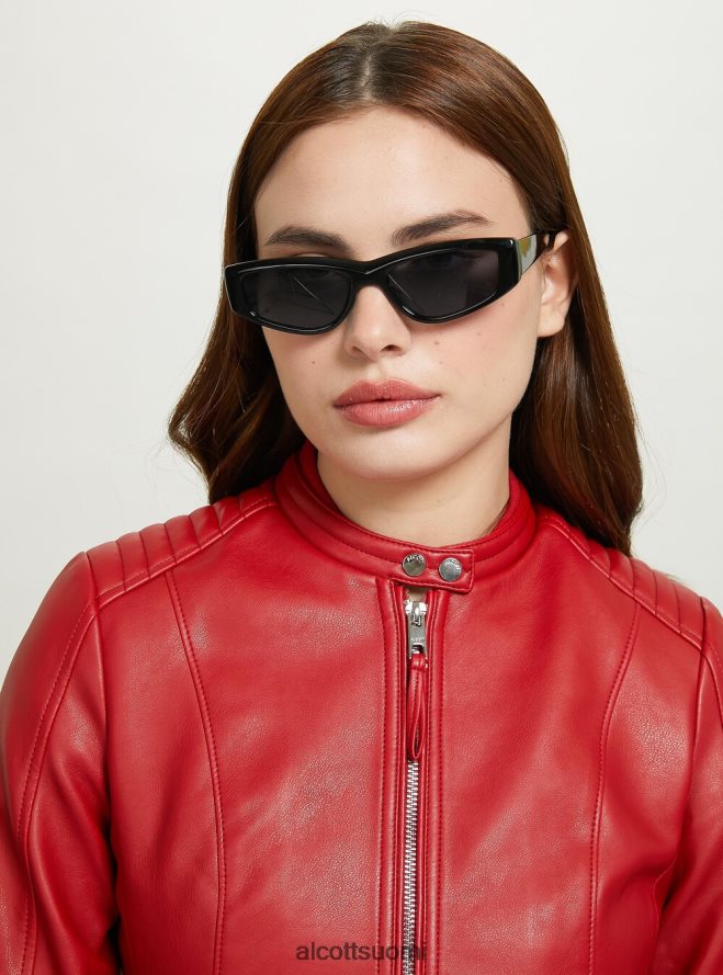 vaatetus fi Alcott naiset nahkainen biker-takki bk1 musta HL28P037