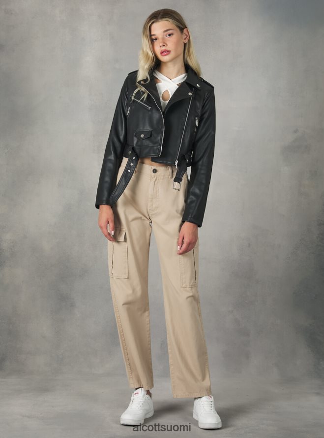 vaatetus fi Alcott naiset nahkainen biker-takki bk1 musta HL28P0453