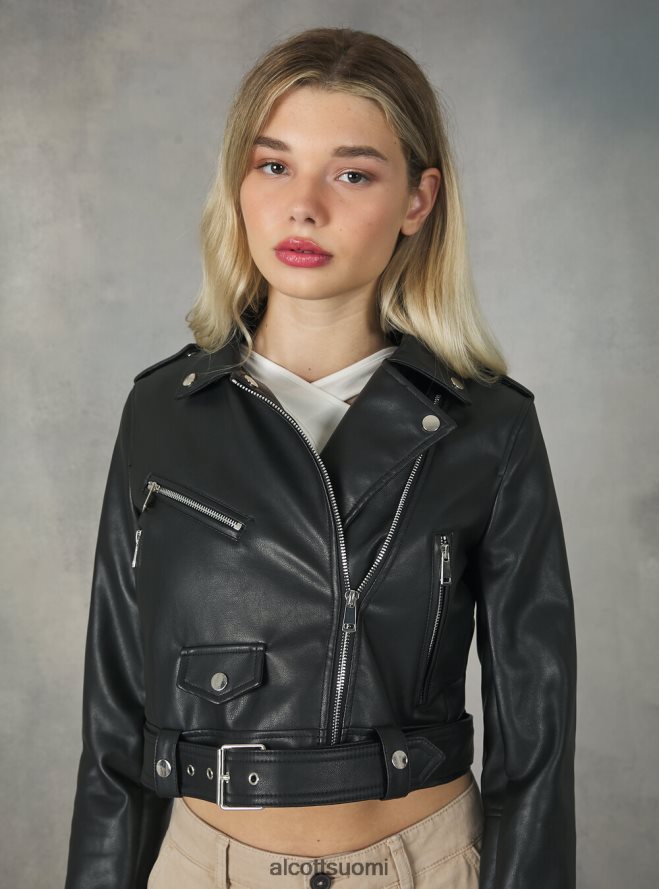 vaatetus fi Alcott naiset nahkainen biker-takki bk1 musta HL28P0453