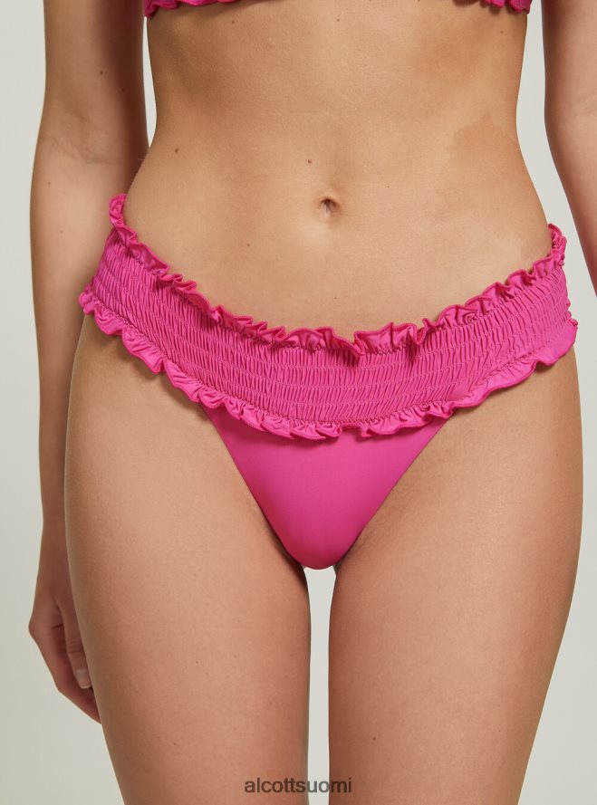 vaatetus fi Alcott naiset kuvioidut bandeau-bikinihousut bk1 musta HL28P0387