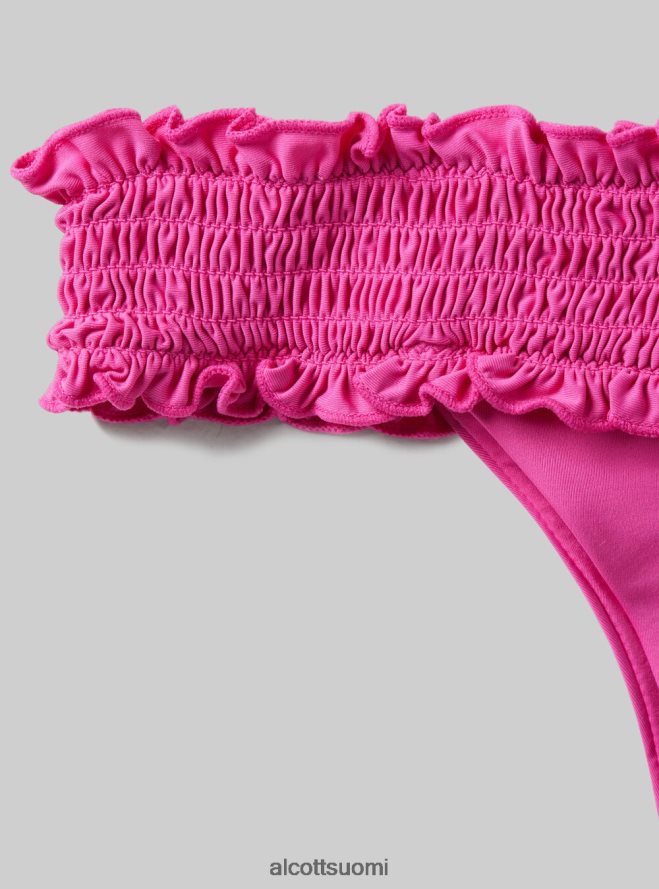 vaatetus fi Alcott naiset kuvioidut bandeau-bikinihousut bk1 musta HL28P0387