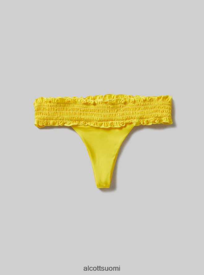 vaatetus fi Alcott naiset kuvioidut bandeau-bikinihousut bk1 musta HL28P0449