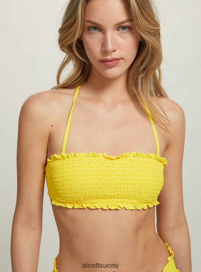 vaatetus fi Alcott naiset kuvioitu bandeau-bikinipaita bk1 musta HL28P0264