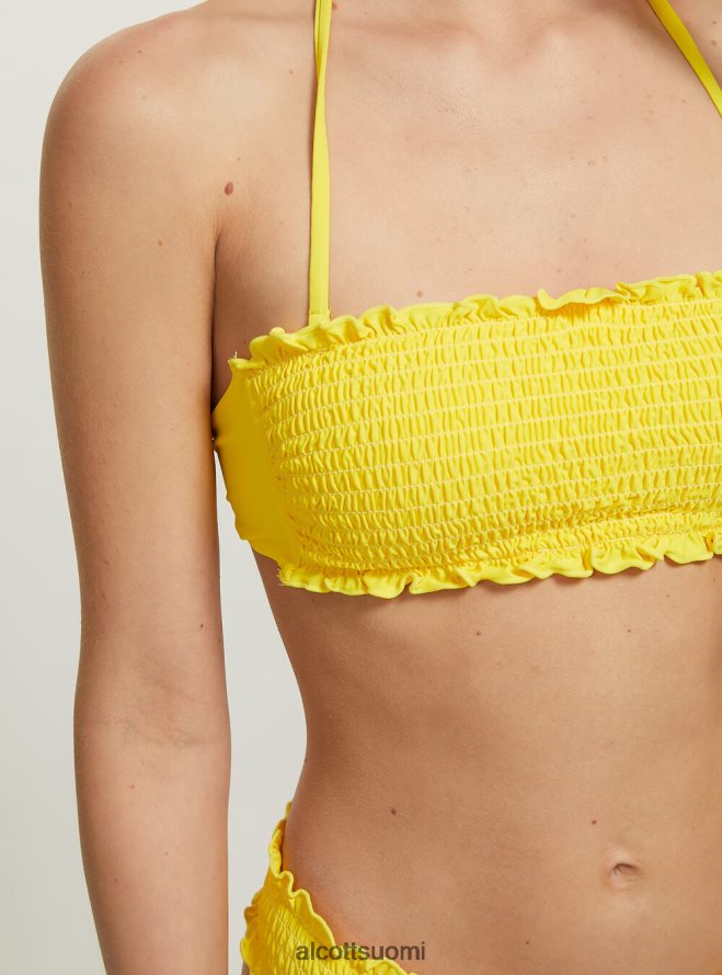 vaatetus fi Alcott naiset kuvioitu bandeau-bikinipaita bk1 musta HL28P0264