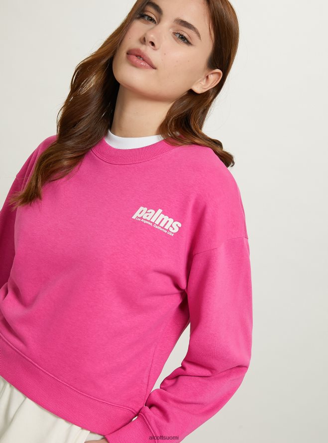 vaatetus fi Alcott naiset lyhennetty collegepaita kirjaimilla bk1 musta HL28P0356