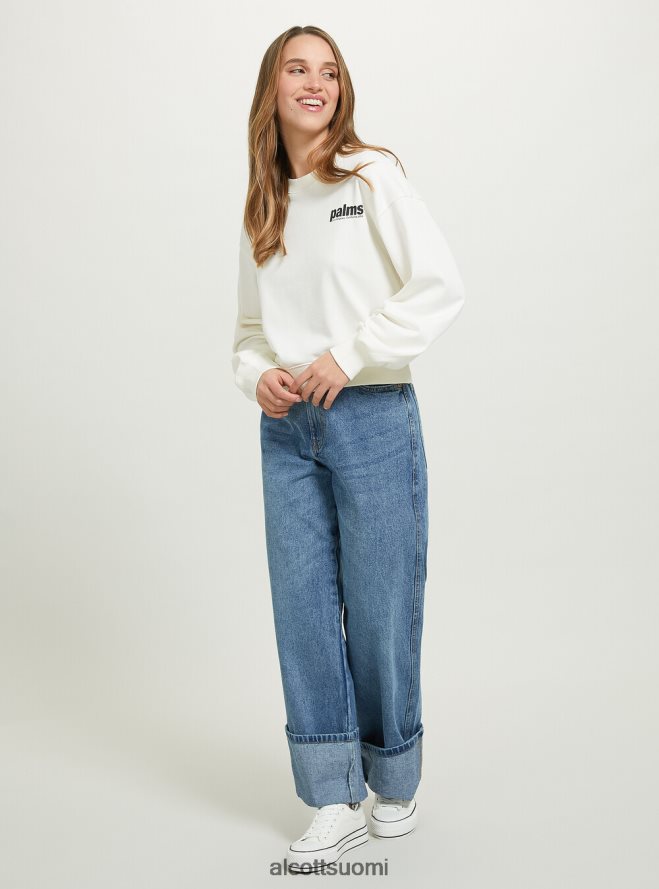 vaatetus fi Alcott naiset lyhennetty collegepaita kirjaimilla bk1 musta HL28P0485