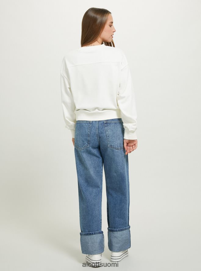 vaatetus fi Alcott naiset lyhennetty collegepaita kirjaimilla bk1 musta HL28P0485