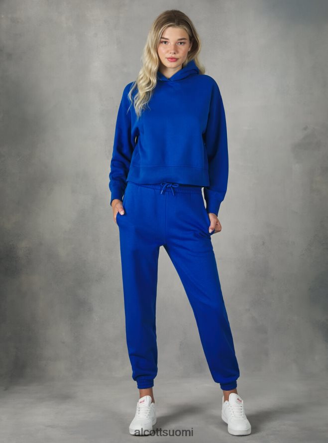 vaatetus fi Alcott naiset lyhennetty collegepaita mukavasti istuvalla hupulla bk1 musta HL28P0191