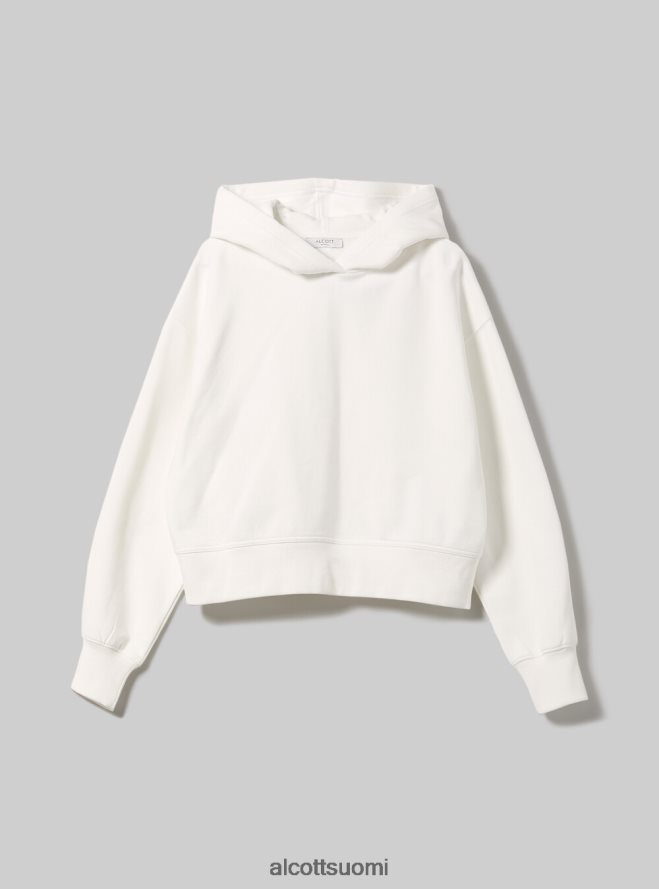 vaatetus fi Alcott naiset lyhennetty collegepaita mukavasti istuvalla hupulla bk1 musta HL28P0376