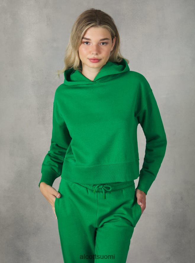 vaatetus fi Alcott naiset lyhennetty collegepaita mukavasti istuvalla hupulla bk1 musta HL28P0499