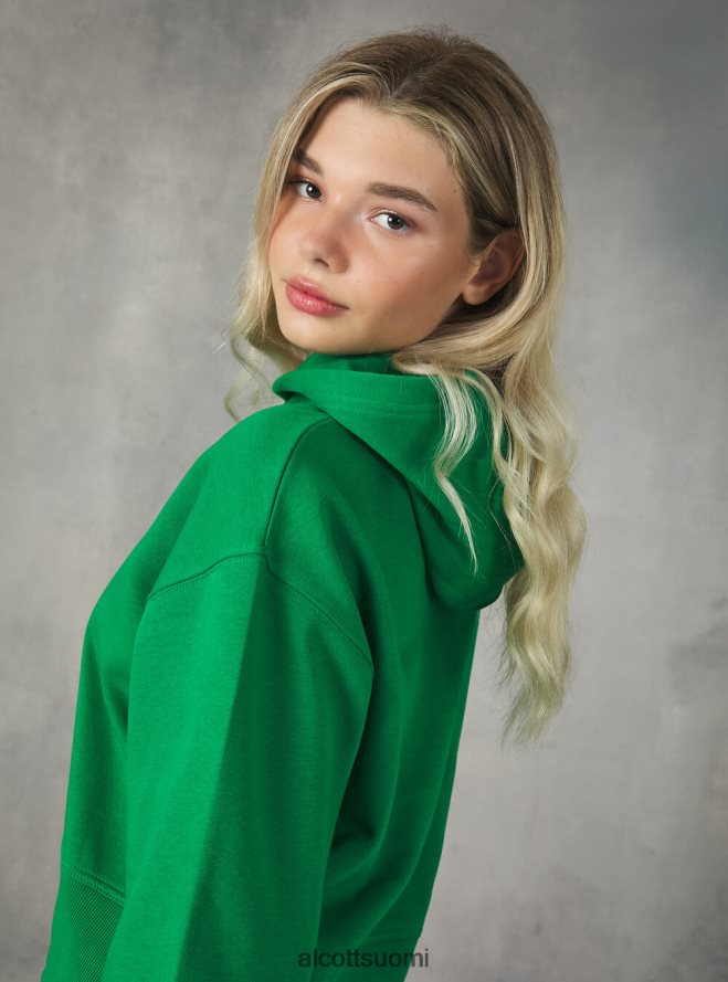 vaatetus fi Alcott naiset lyhennetty collegepaita mukavasti istuvalla hupulla bk1 musta HL28P0499