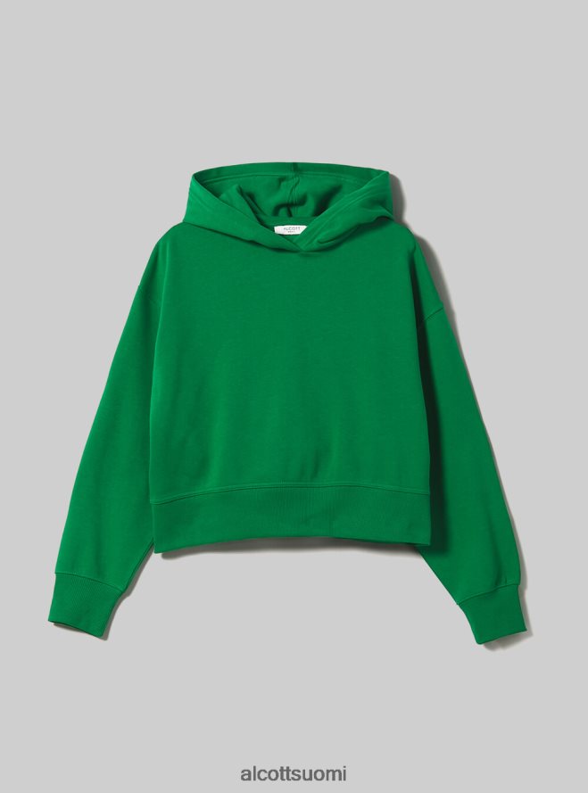 vaatetus fi Alcott naiset lyhennetty collegepaita mukavasti istuvalla hupulla bk1 musta HL28P0499