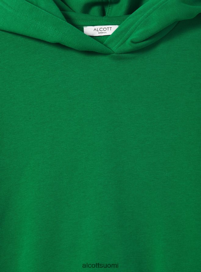 vaatetus fi Alcott naiset lyhennetty collegepaita mukavasti istuvalla hupulla bk1 musta HL28P0499