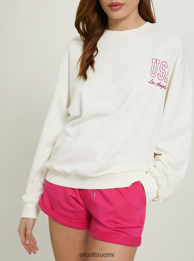 vaatetus fi Alcott naiset oversize paita printillä fx2 fuxia medium HL28P0174