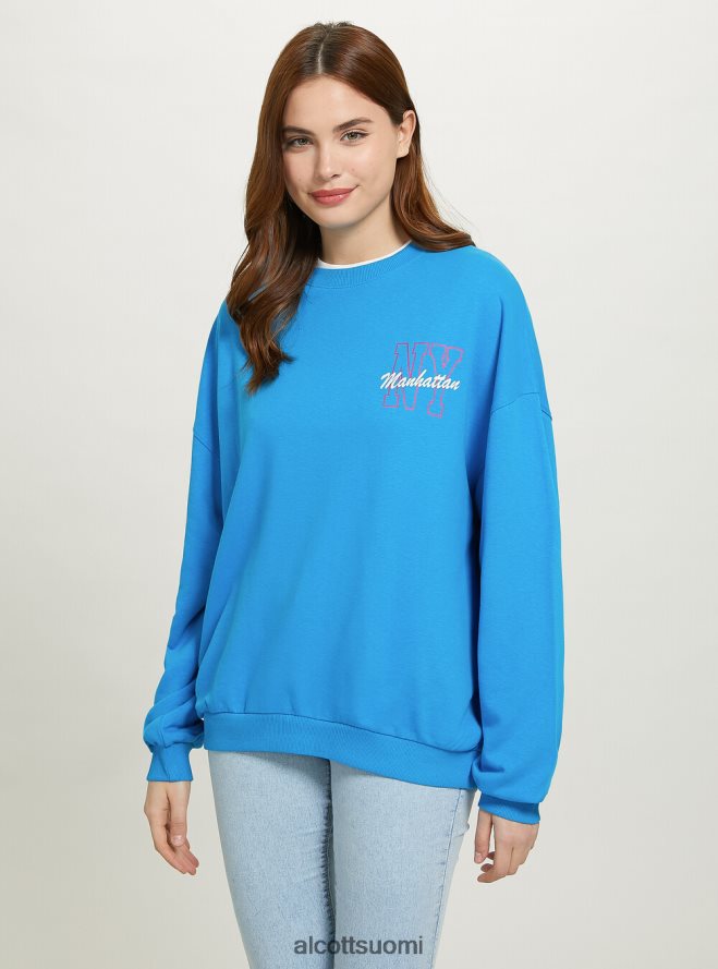 vaatetus fi Alcott naiset oversize paita printillä fx2 fuxia medium HL28P0379