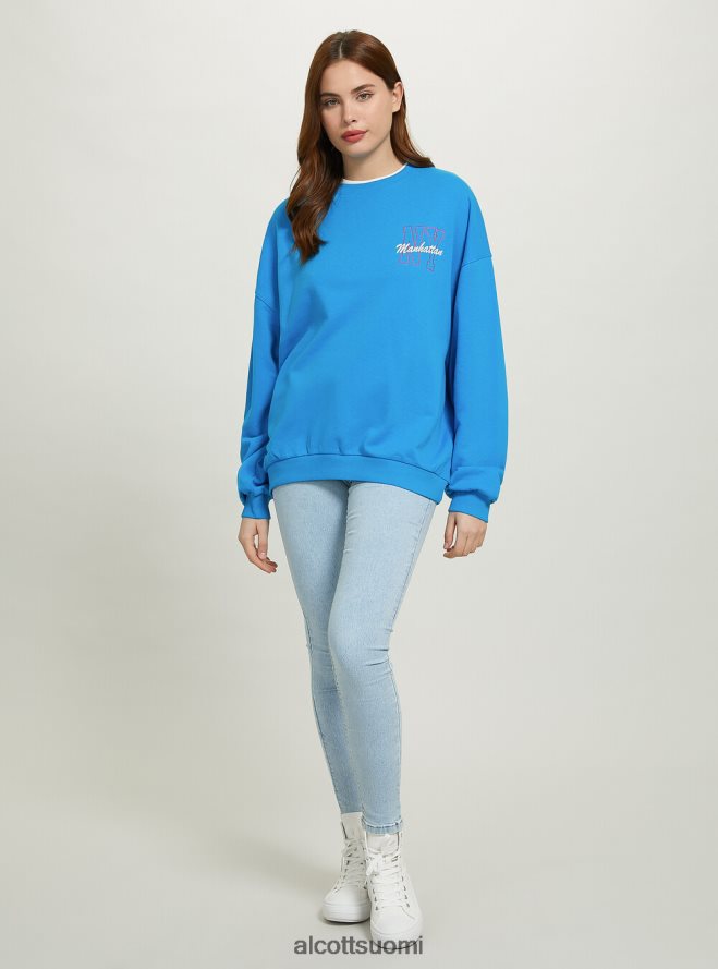 vaatetus fi Alcott naiset oversize paita printillä fx2 fuxia medium HL28P0379