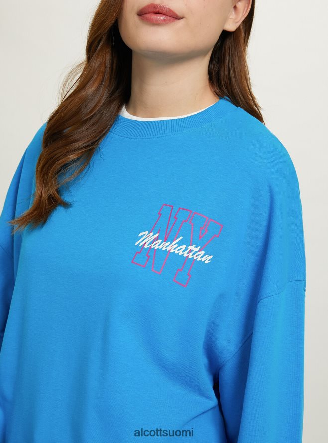 vaatetus fi Alcott naiset oversize paita printillä fx2 fuxia medium HL28P0379