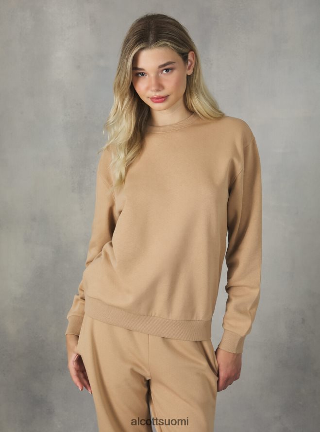 vaatetus fi Alcott naiset puuvillainen pyöreäkauluksinen collegepaita bk1 musta HL28P0138