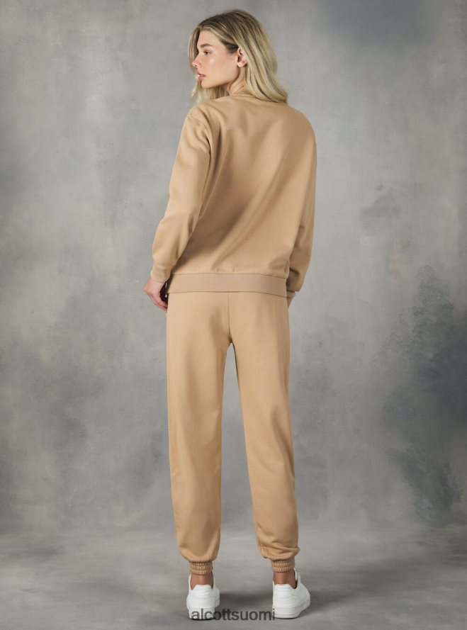 vaatetus fi Alcott naiset puuvillainen pyöreäkauluksinen collegepaita bk1 musta HL28P0138