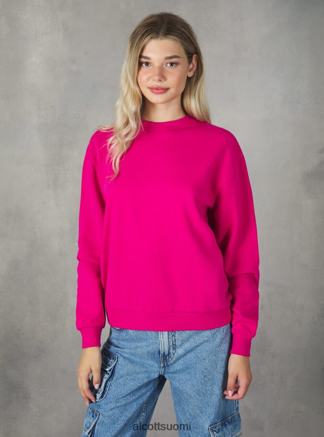 vaatetus fi Alcott naiset puuvillainen pyöreäkauluksinen collegepaita bk1 musta HL28P0139