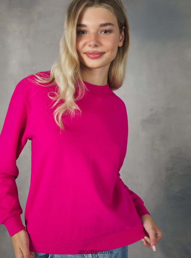 vaatetus fi Alcott naiset puuvillainen pyöreäkauluksinen collegepaita bk1 musta HL28P0139