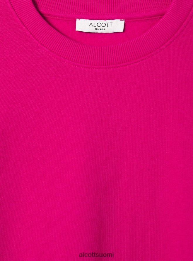 vaatetus fi Alcott naiset puuvillainen pyöreäkauluksinen collegepaita bk1 musta HL28P0139