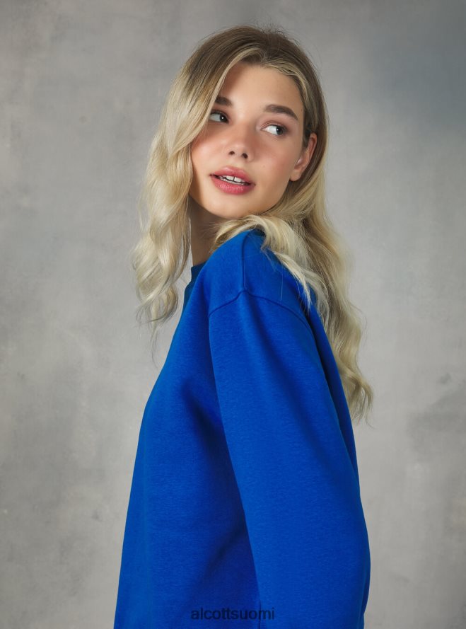 vaatetus fi Alcott naiset puuvillainen pyöreäkauluksinen collegepaita bk1 musta HL28P0433