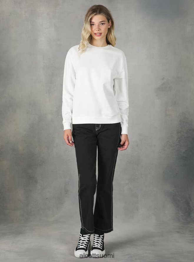 vaatetus fi Alcott naiset puuvillainen pyöreäkauluksinen collegepaita bk1 musta HL28P0447