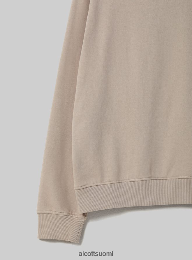 vaatetus fi Alcott naiset tavallinen puuvillainen pyöreäkauluksinen collegepaita wh2 valkoinen HL28P0101