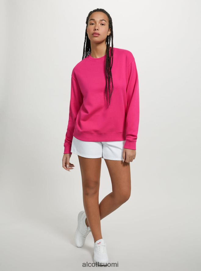 vaatetus fi Alcott naiset tavallinen puuvillainen pyöreäkauluksinen collegepaita wh2 valkoinen HL28P053