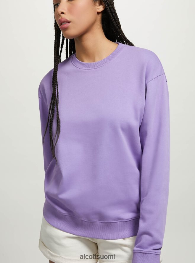 vaatetus fi Alcott naiset tavallinen puuvillainen pyöreäkauluksinen collegepaita wh2 valkoinen HL28P070