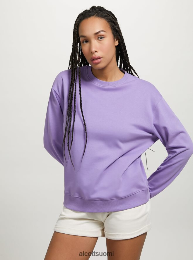 vaatetus fi Alcott naiset tavallinen puuvillainen pyöreäkauluksinen collegepaita wh2 valkoinen HL28P070