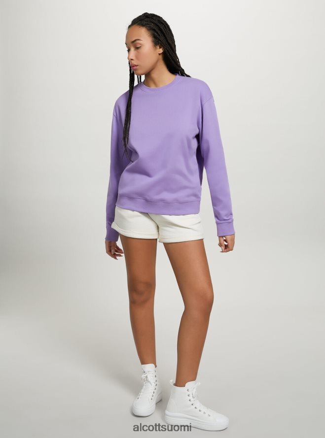 vaatetus fi Alcott naiset tavallinen puuvillainen pyöreäkauluksinen collegepaita wh2 valkoinen HL28P070