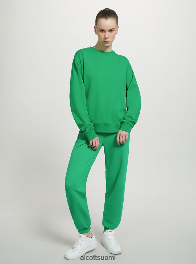 vaatetus fi Alcott naiset tavallinen puuvillainen pyöreäkauluksinen collegepaita wh2 valkoinen HL28P073