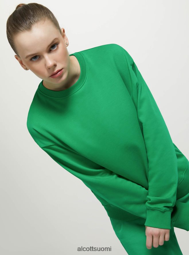 vaatetus fi Alcott naiset tavallinen puuvillainen pyöreäkauluksinen collegepaita wh2 valkoinen HL28P073