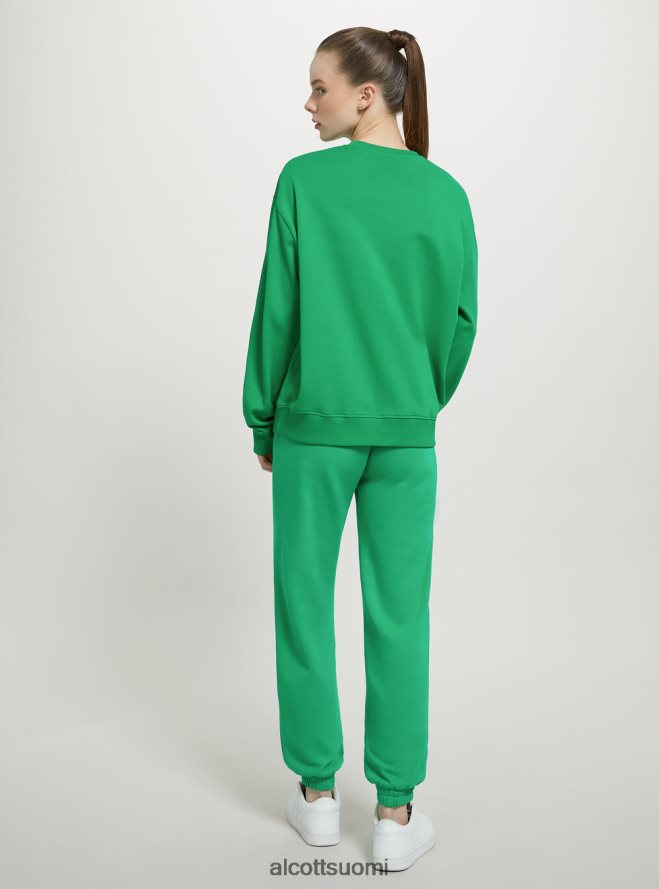 vaatetus fi Alcott naiset tavallinen puuvillainen pyöreäkauluksinen collegepaita wh2 valkoinen HL28P073