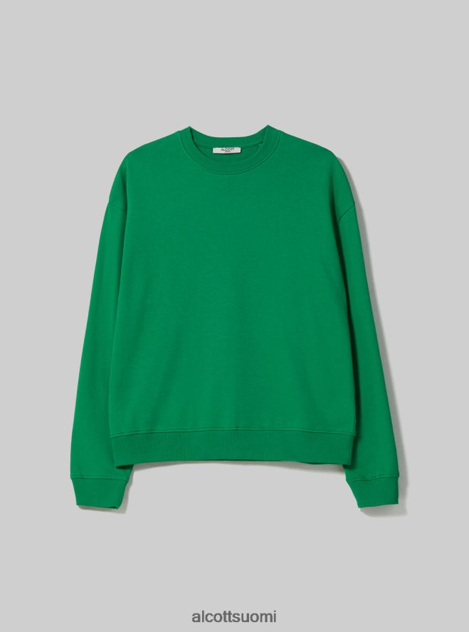 vaatetus fi Alcott naiset tavallinen puuvillainen pyöreäkauluksinen collegepaita wh2 valkoinen HL28P073