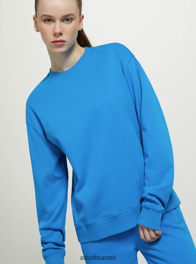 vaatetus fi Alcott naiset tavallinen puuvillainen pyöreäkauluksinen collegepaita wh2 valkoinen HL28P076