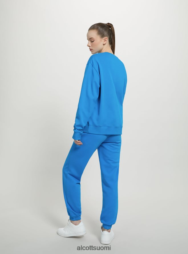 vaatetus fi Alcott naiset tavallinen puuvillainen pyöreäkauluksinen collegepaita wh2 valkoinen HL28P076