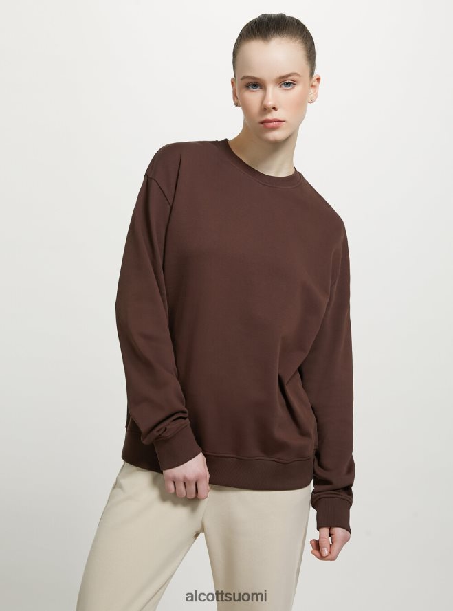 vaatetus fi Alcott naiset tavallinen puuvillainen pyöreäkauluksinen collegepaita wh2 valkoinen HL28P092