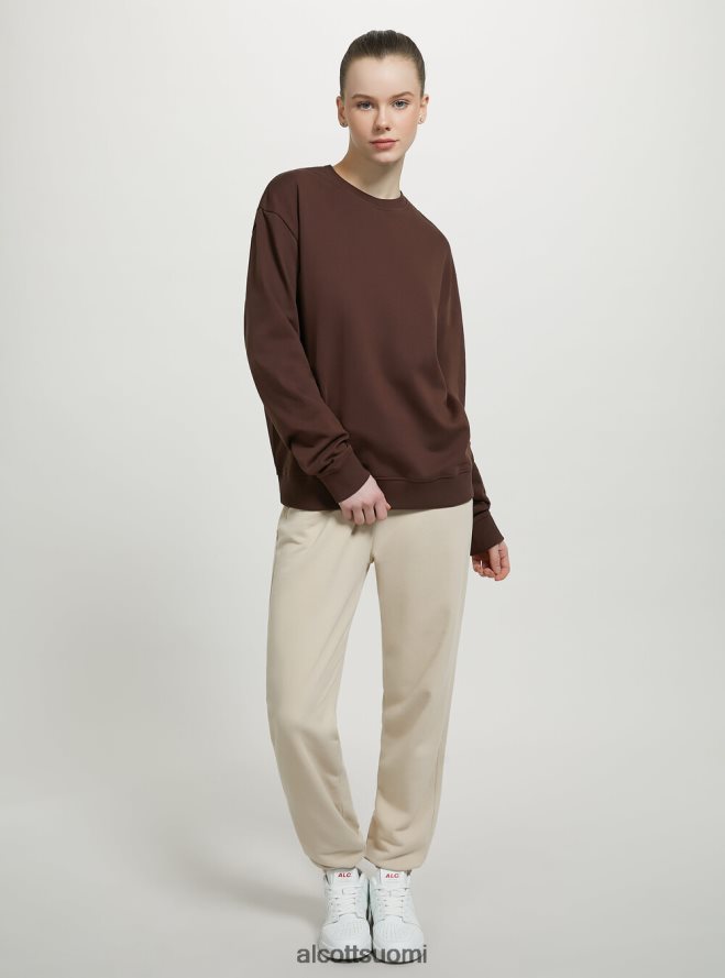 vaatetus fi Alcott naiset tavallinen puuvillainen pyöreäkauluksinen collegepaita wh2 valkoinen HL28P092