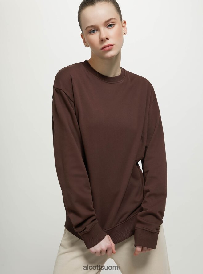 vaatetus fi Alcott naiset tavallinen puuvillainen pyöreäkauluksinen collegepaita wh2 valkoinen HL28P092